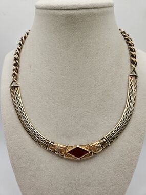 VINTAGE MMA Metropolitan Museum of Art Celtic Choker Bib Necklace Signed